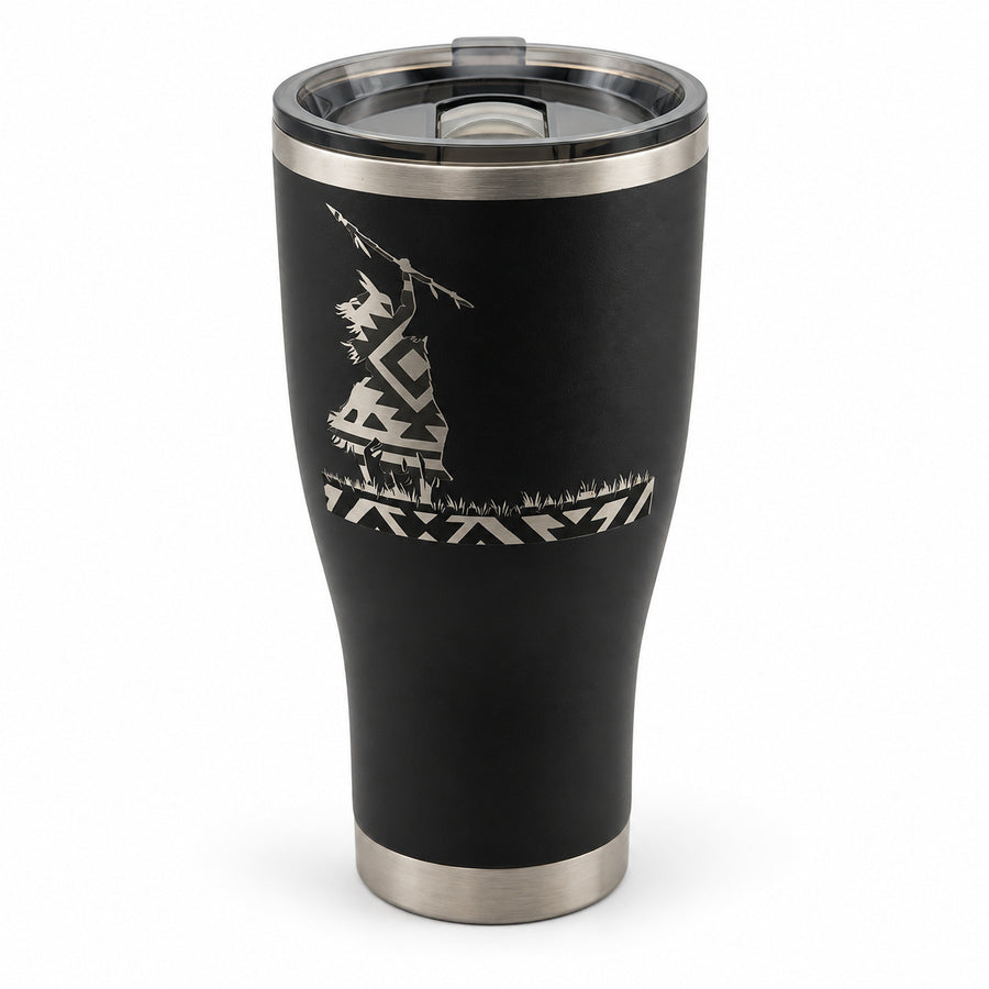 Native Rider — Southwest 30oz Tumbler in Black, front catalog view