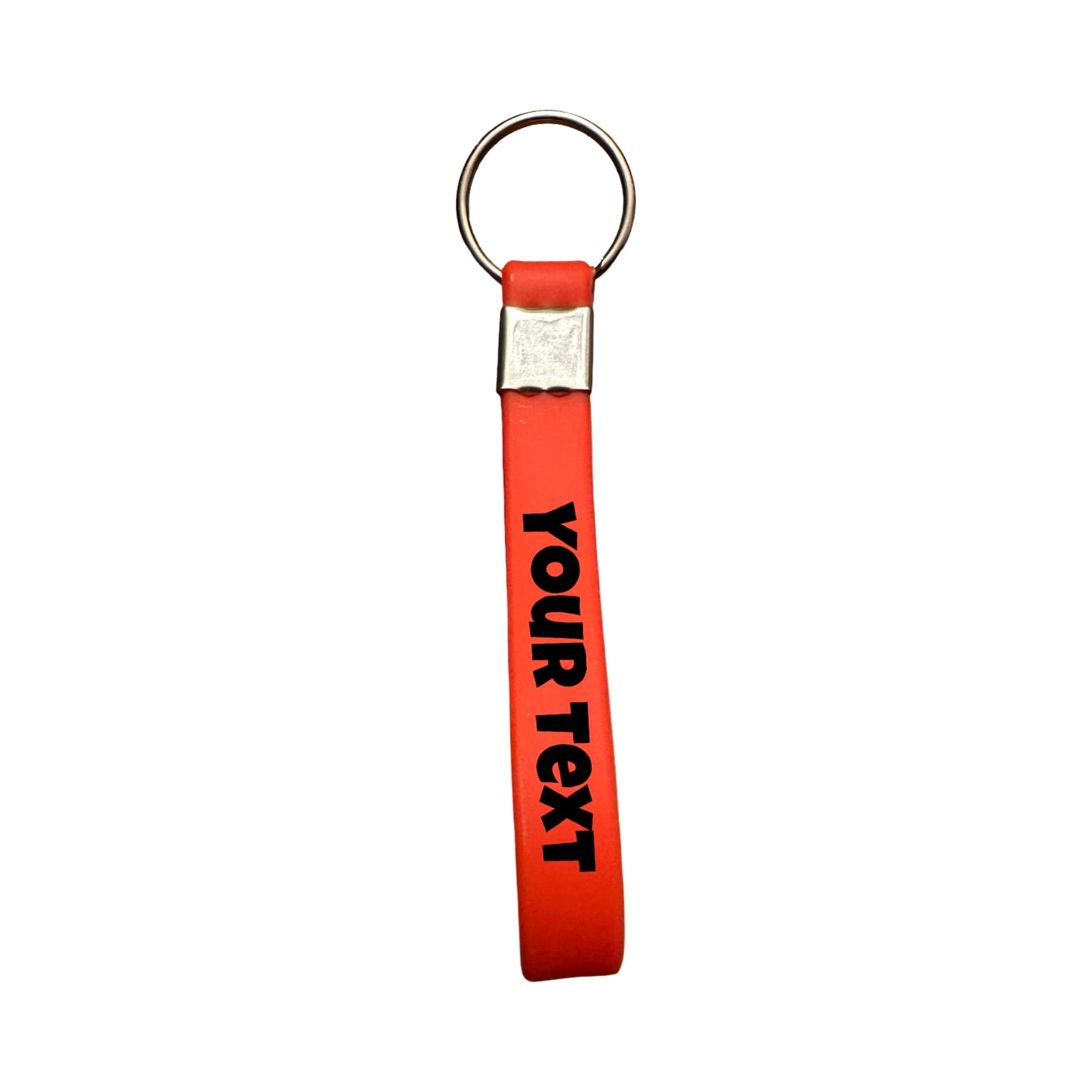 Silicone Bracelet Keychain (10cm x 1cm) – Multiple Colors