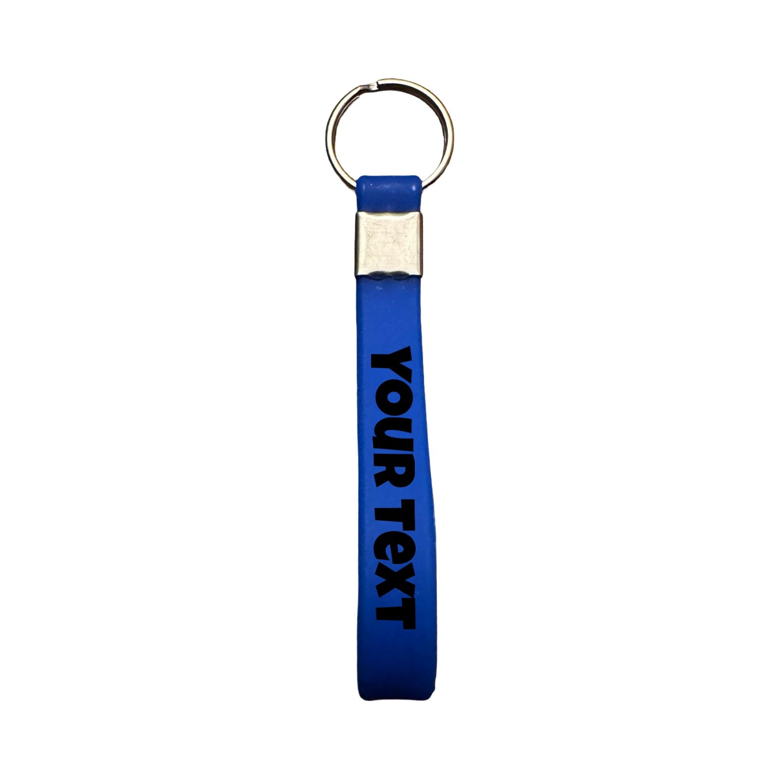 Silicone Bracelet Keychain (10cm x 1cm) – Multiple Colors