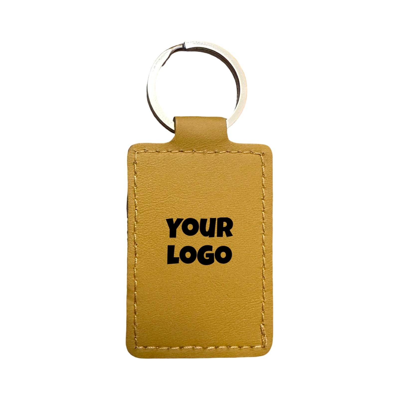 Leather Keychain – Rectangle (6cm x 4cm) | Multiple Colors