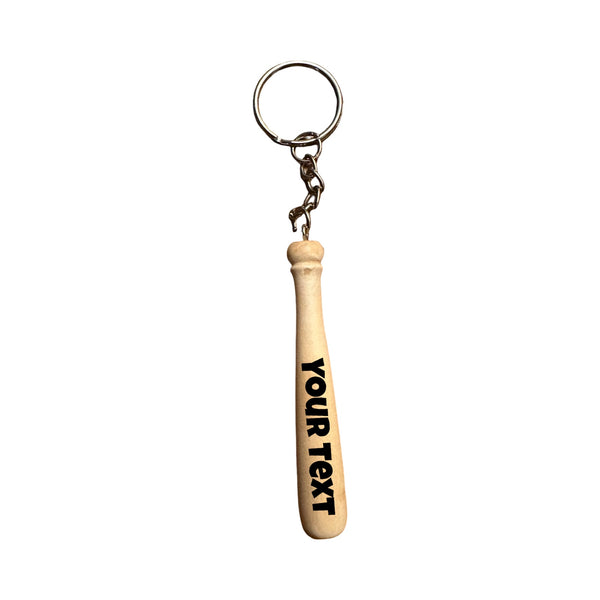 Wood Keychain – Mini Bat Shape (7cm Length)