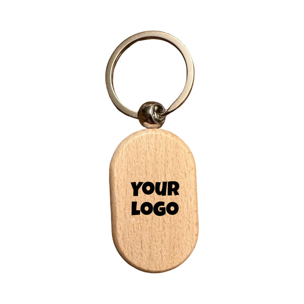 Wood Keychain – Oval (5cm x 3cm)