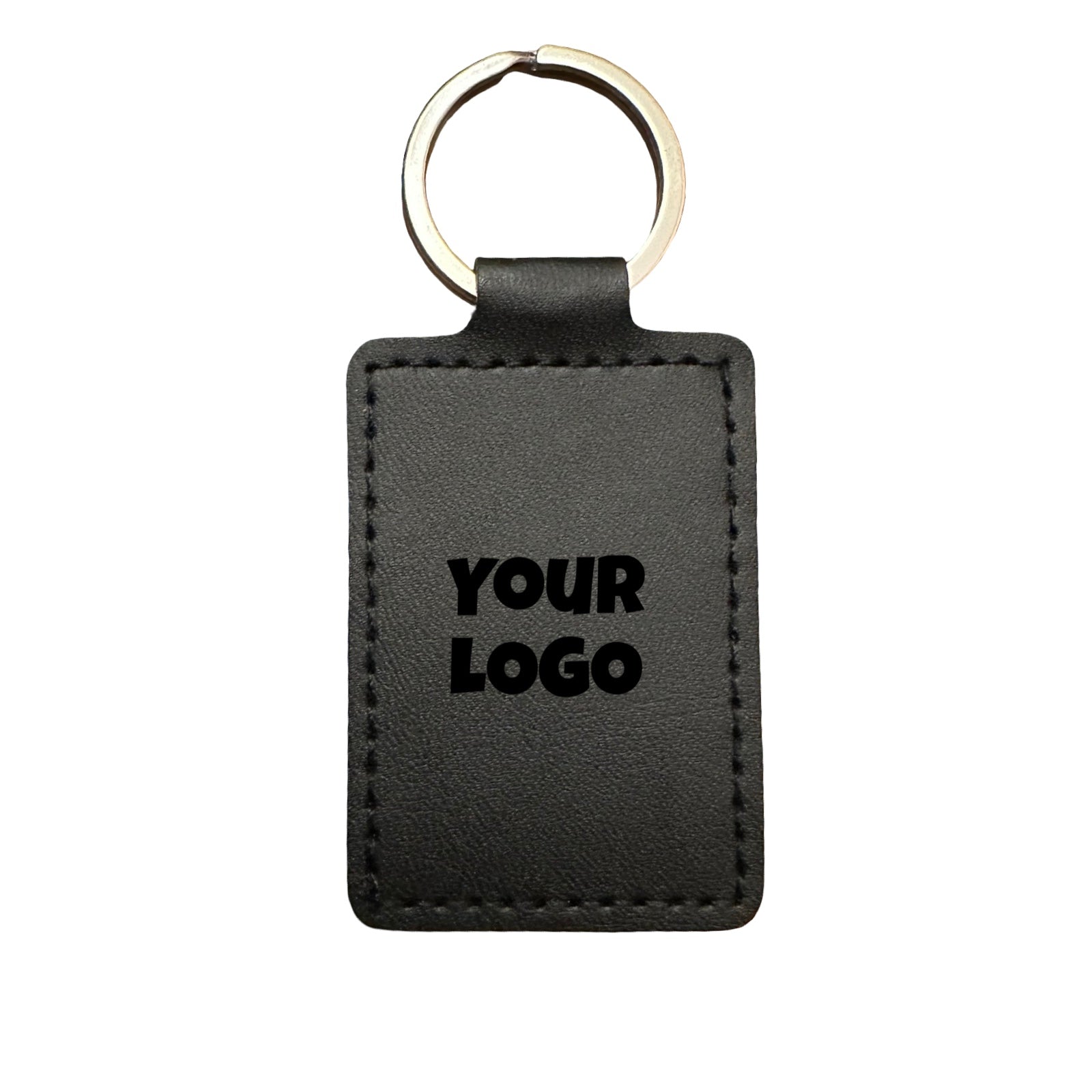 Leather Keychain – Rectangle (6cm x 4cm) | Multiple Colors