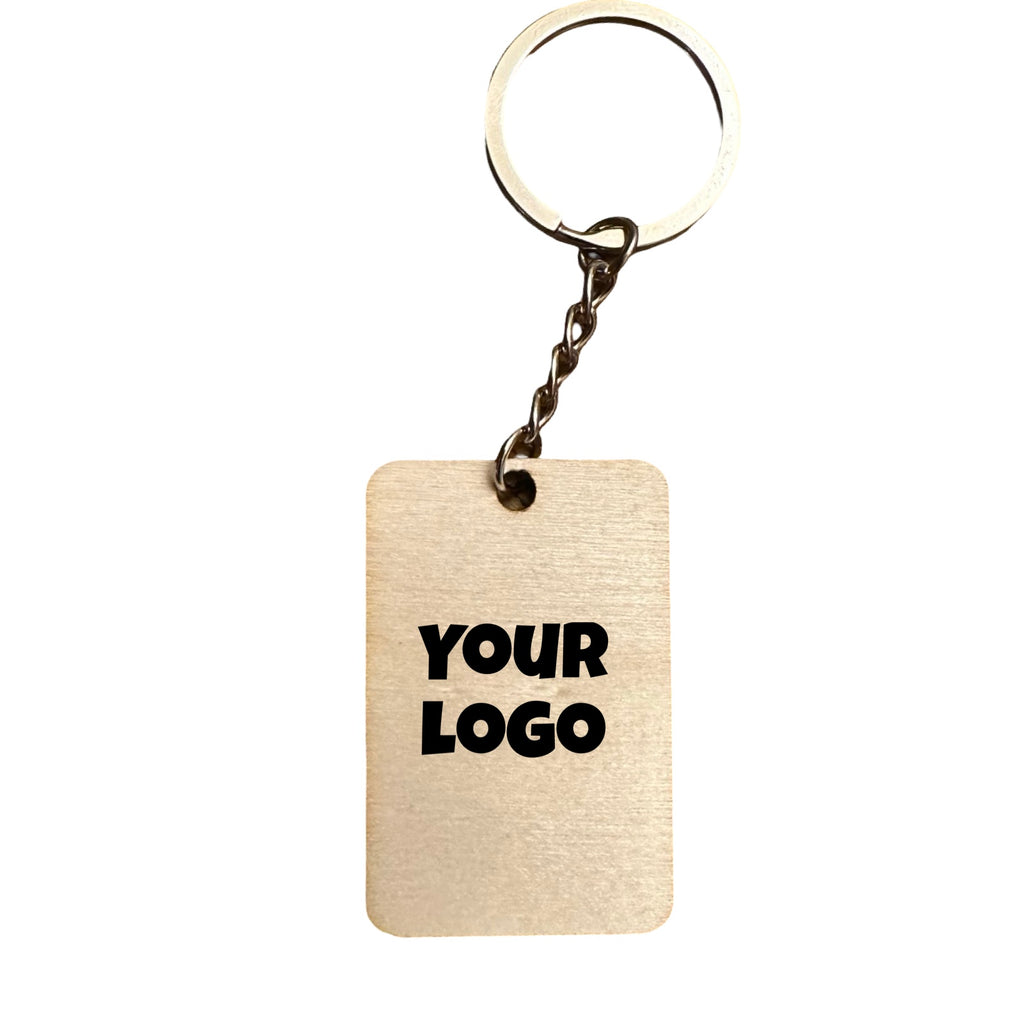 Wood Keychain – Rectangle (5cm x 3.5cm)