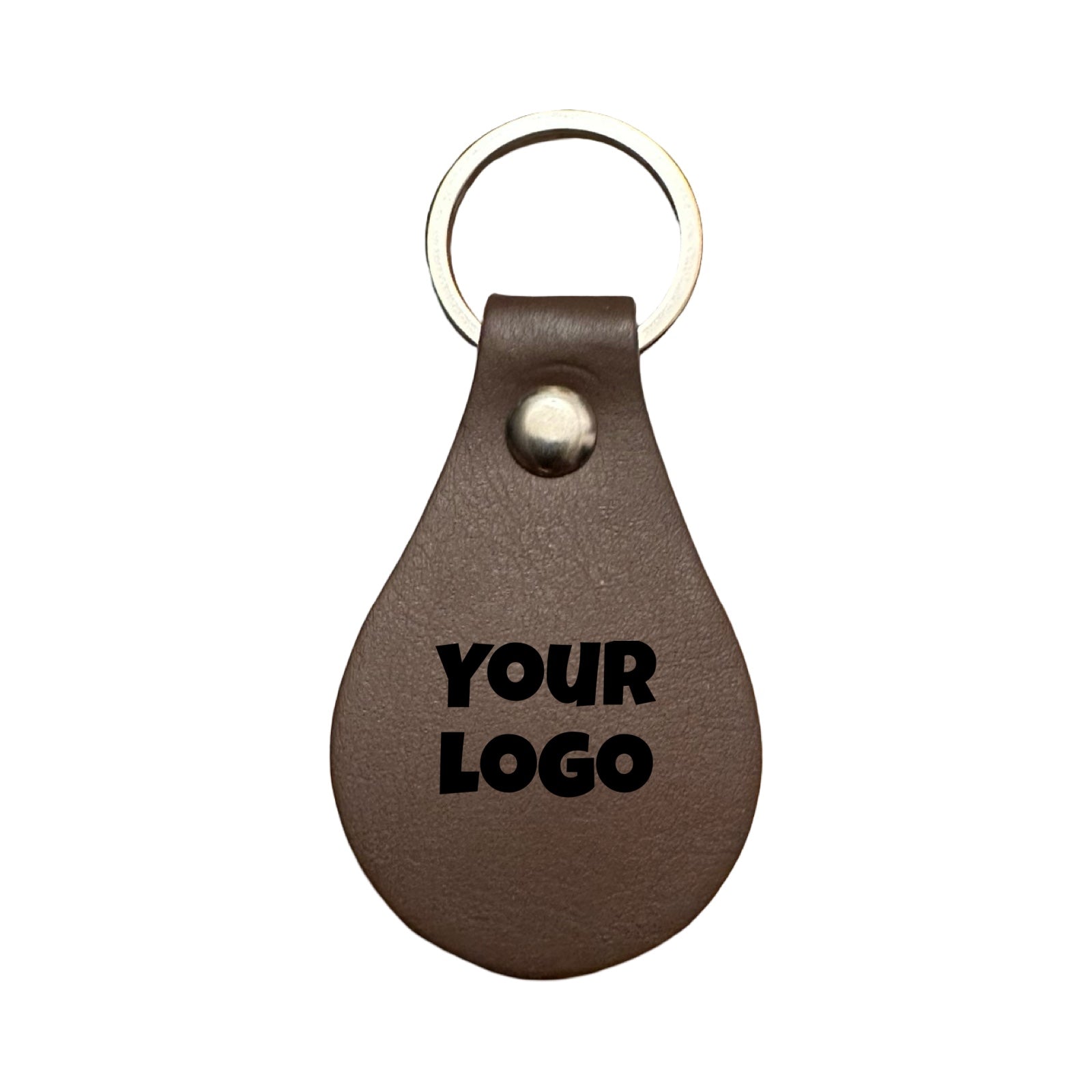 Leather Keychain – Teardrop Shape (6.5cm x 4cm) | Multiple Colors