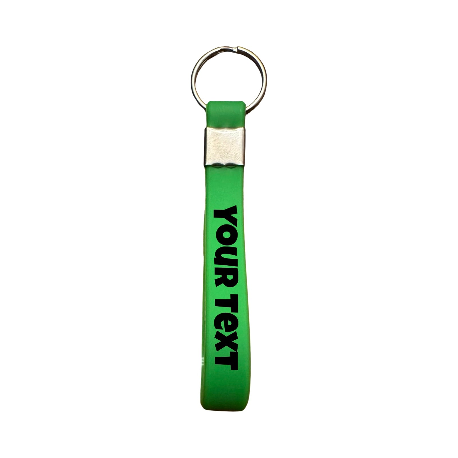 Silicone Bracelet Keychain (10cm x 1cm) – Multiple Colors