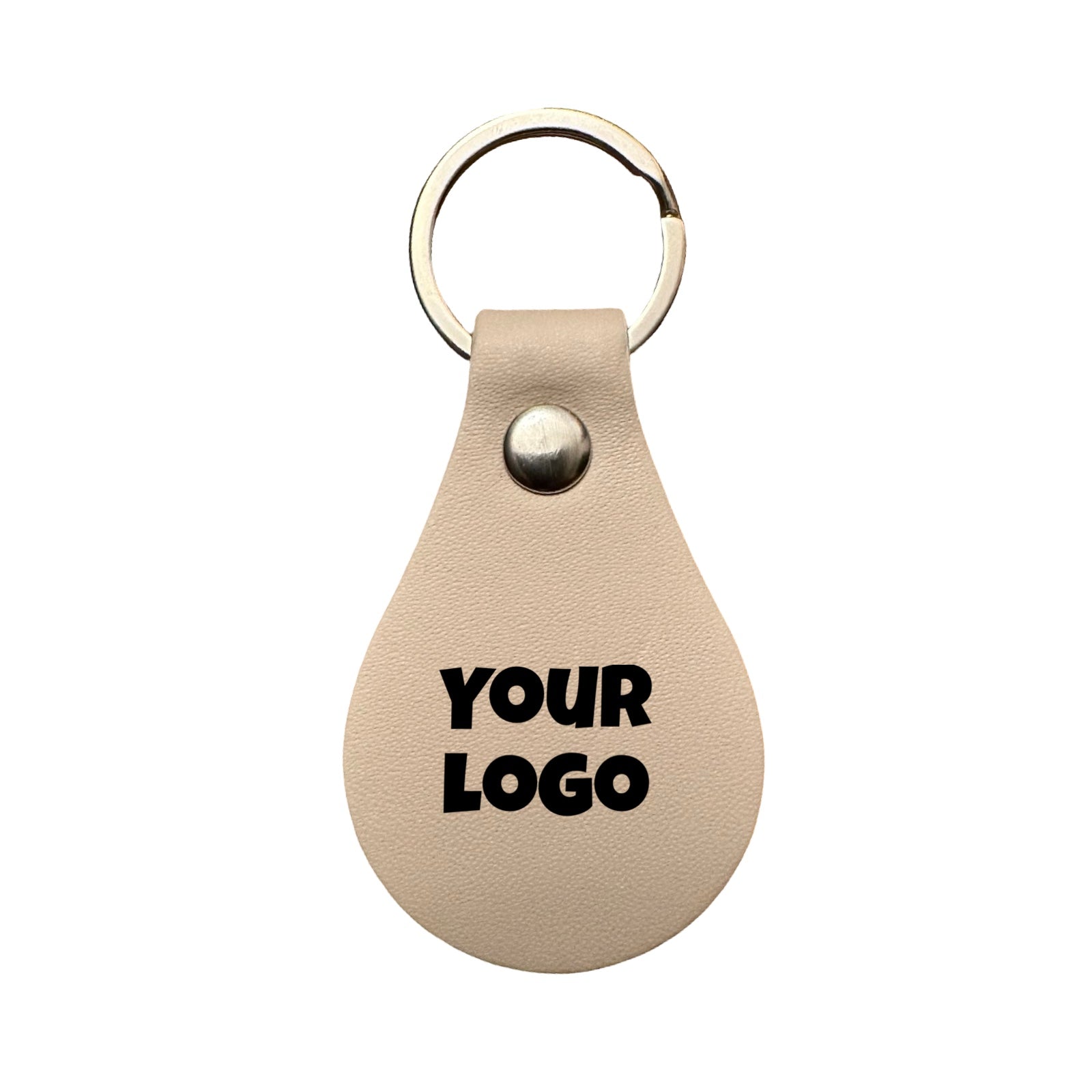 Leather Keychain – Teardrop Shape (6.5cm x 4cm) | Multiple Colors