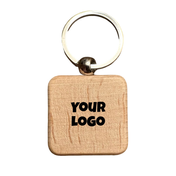 Wood Keychain – Square (3.5cm x 3.5cm)