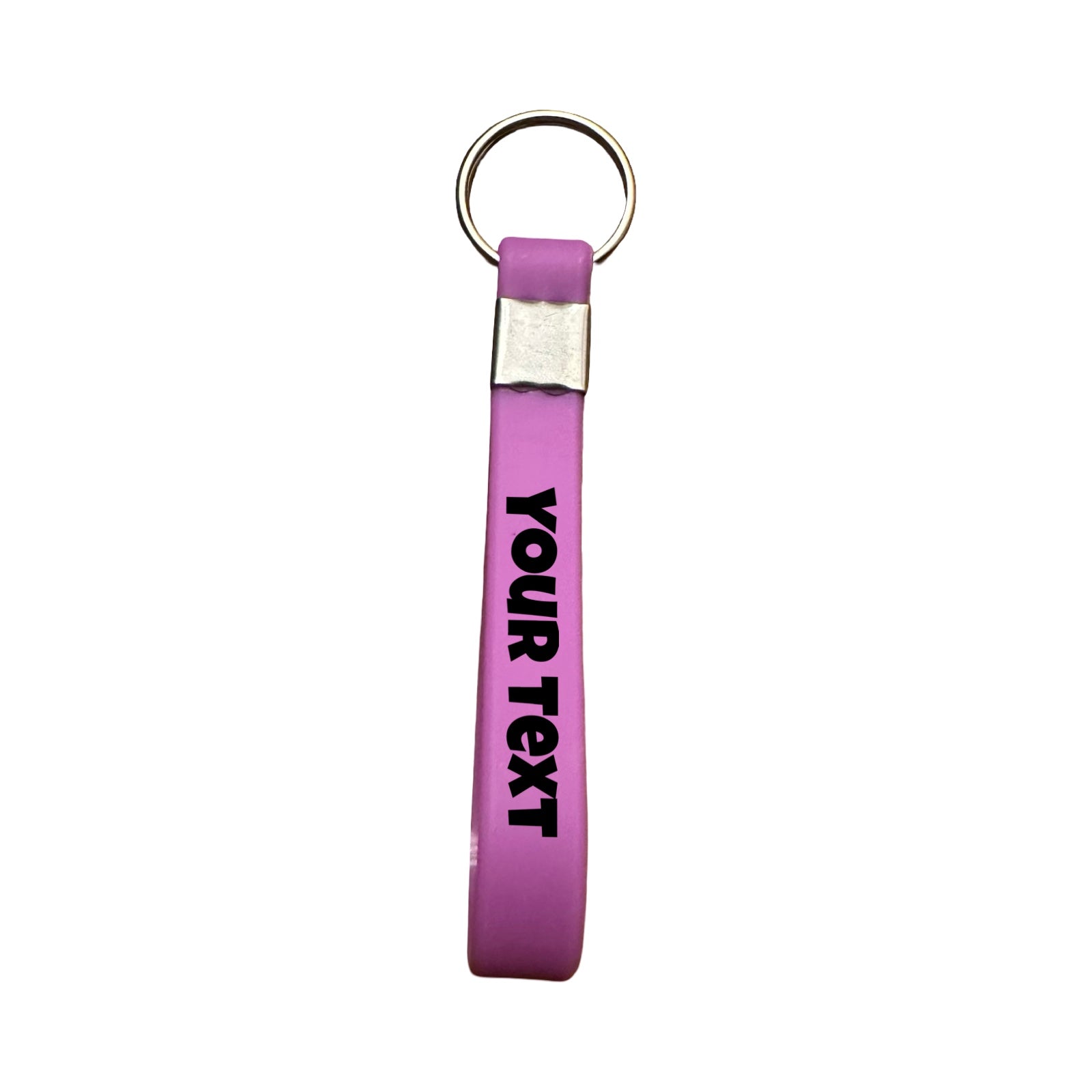 Silicone Bracelet Keychain (10cm x 1cm) – Multiple Colors