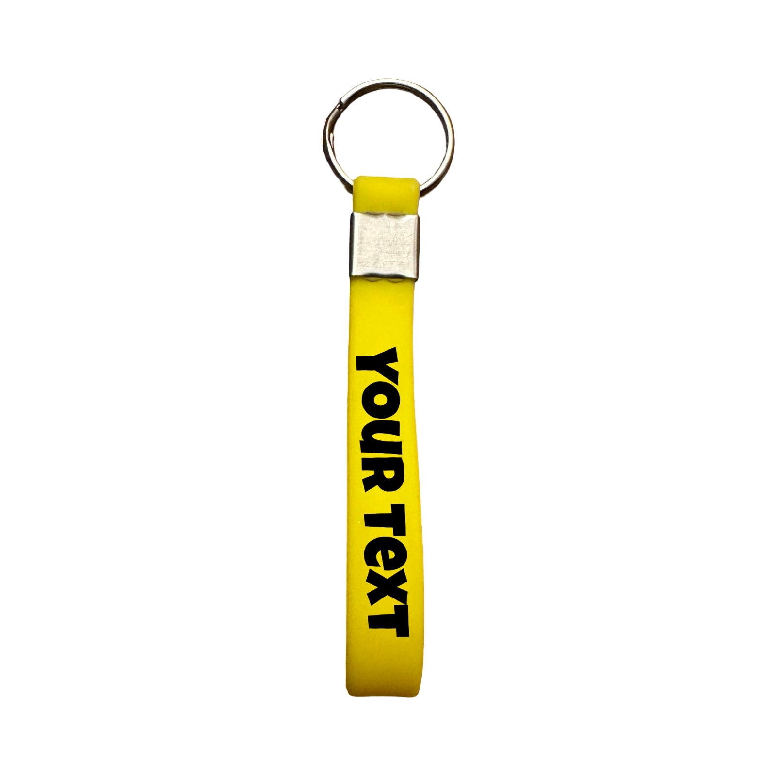 Silicone Bracelet Keychain (10cm x 1cm) – Multiple Colors