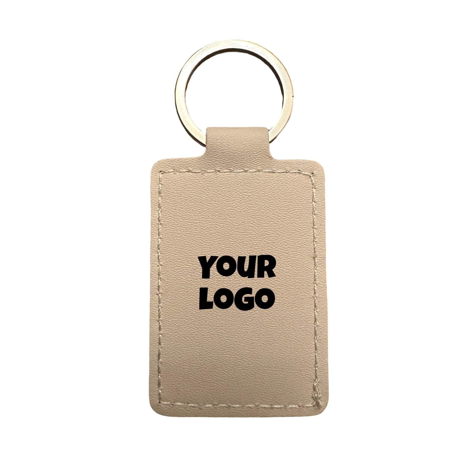 Leather Keychain – Rectangle (6cm x 4cm) | Multiple Colors