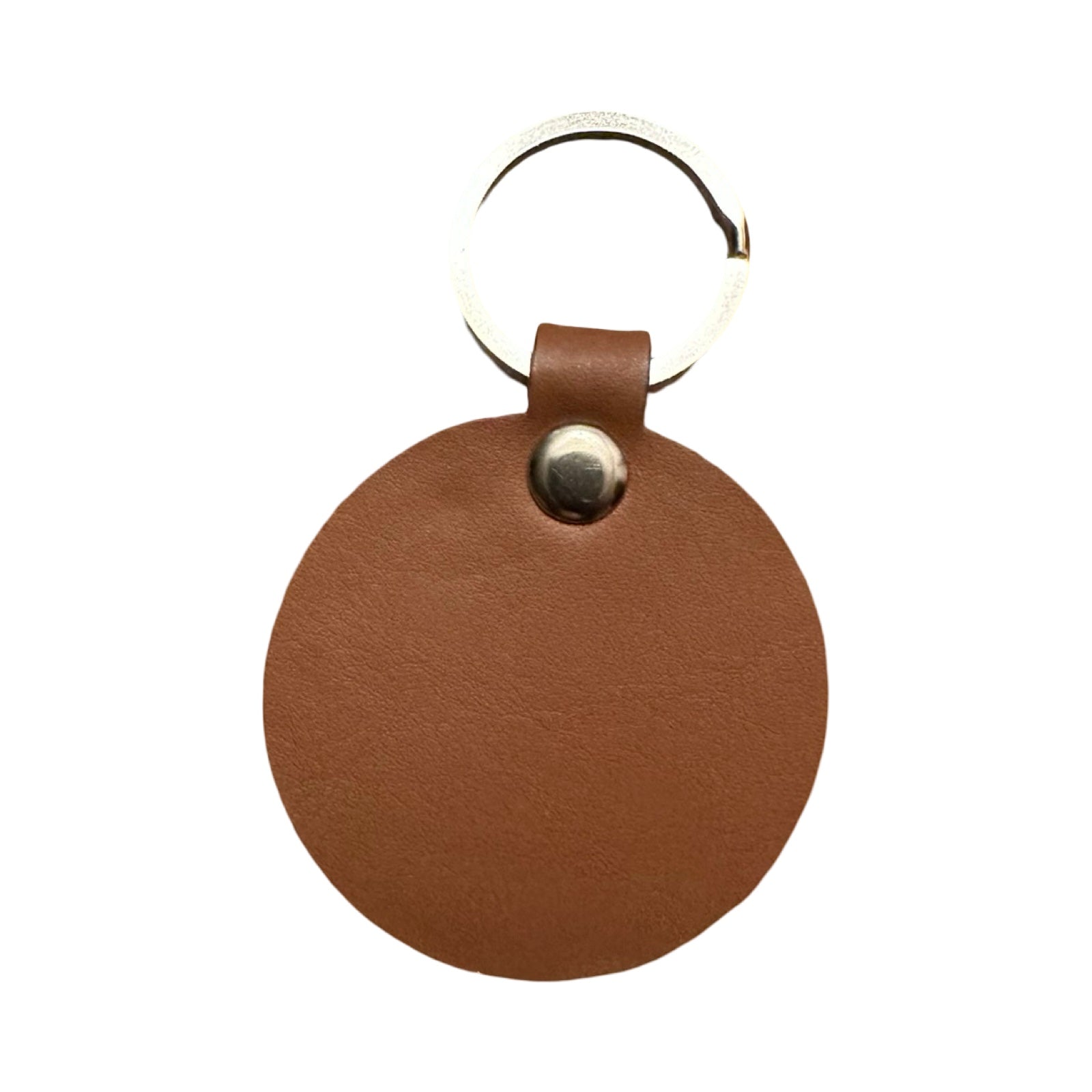 Leather Keychain – Round (5cm Diameter)