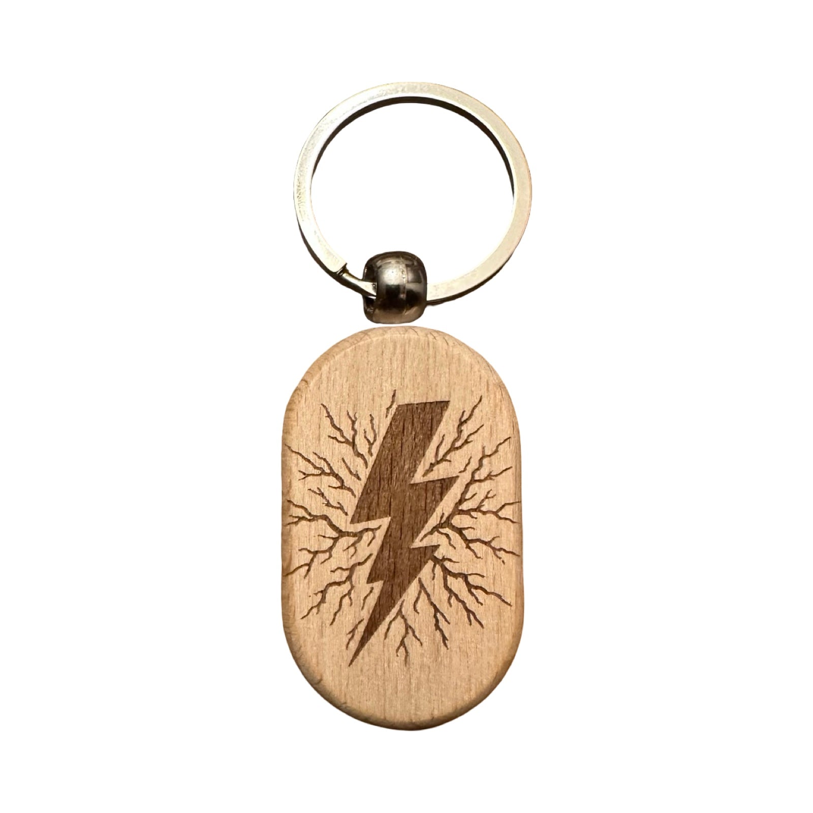 Wood Keychain – Oval (5cm x 3cm)