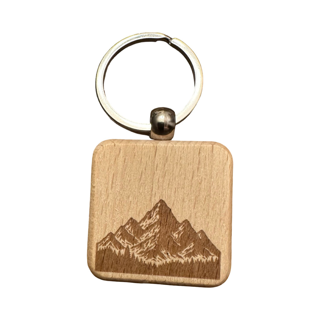 Wood Keychain – Square (3.5cm x 3.5cm)