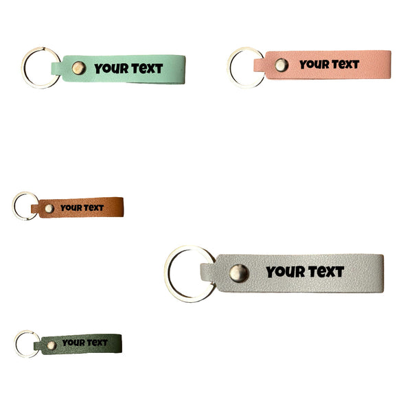 Leather Bracelet Keychain (8.5cm x 1.75cm) | Multiple Colors