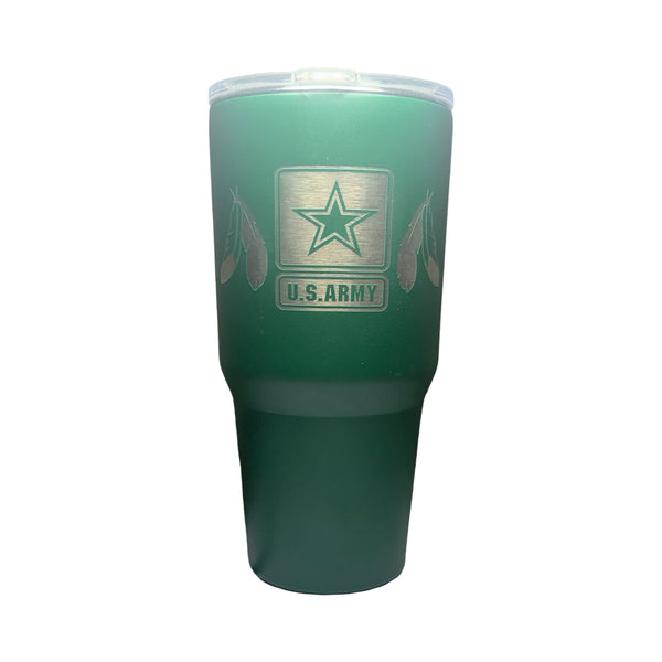 Native Army 30 oz Custom Engraved Tumbler
