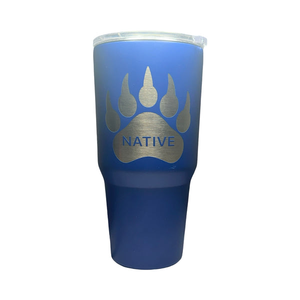 Native Bear Paw 30 oz Custom Engraved Tumbler