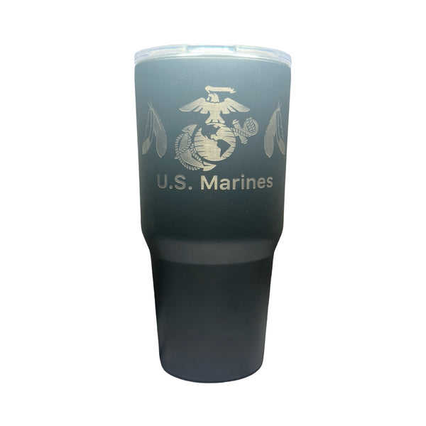 Native Marines 30 oz Custom Engraved Tumbler