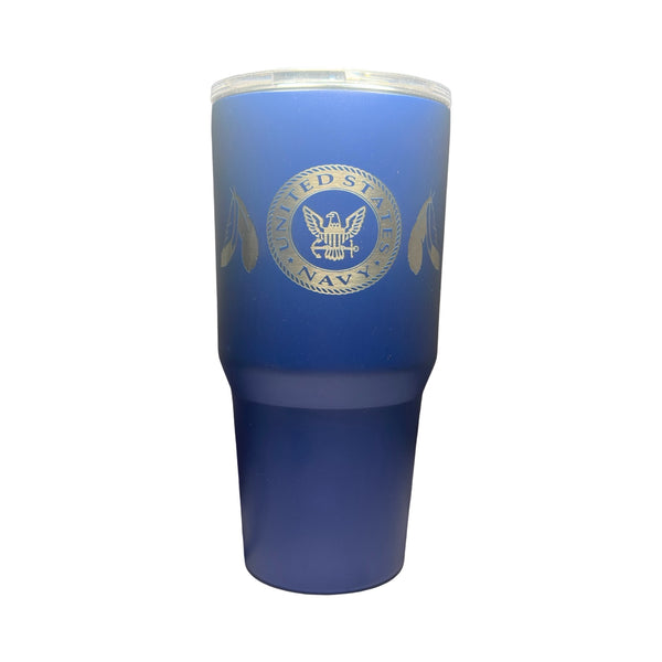 Native Navy 30 oz Custom Engraved Tumbler