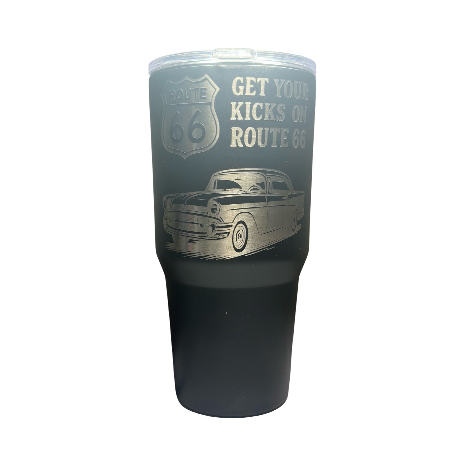 Route 66 “Get Your Kicks” 30 oz Custom Engraved Tumbler