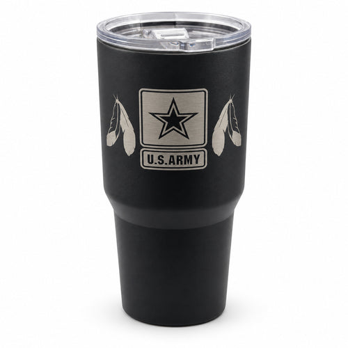 Army Feathers — army feathers black — 01 white hero