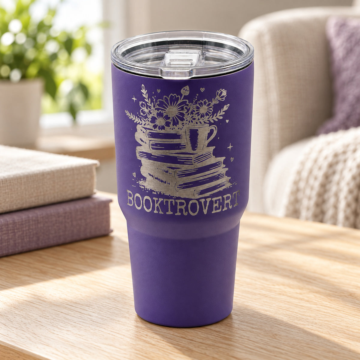 Booktrovert — booktrovert purple — 03 tabletop lifestyle