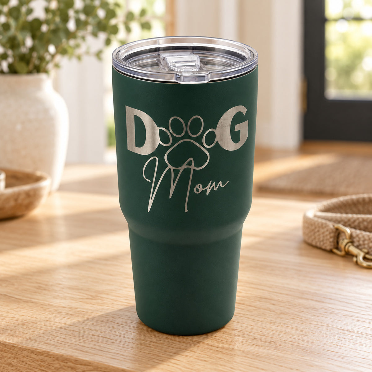 Dog Mom — dog mom green — 03 tabletop lifestyle