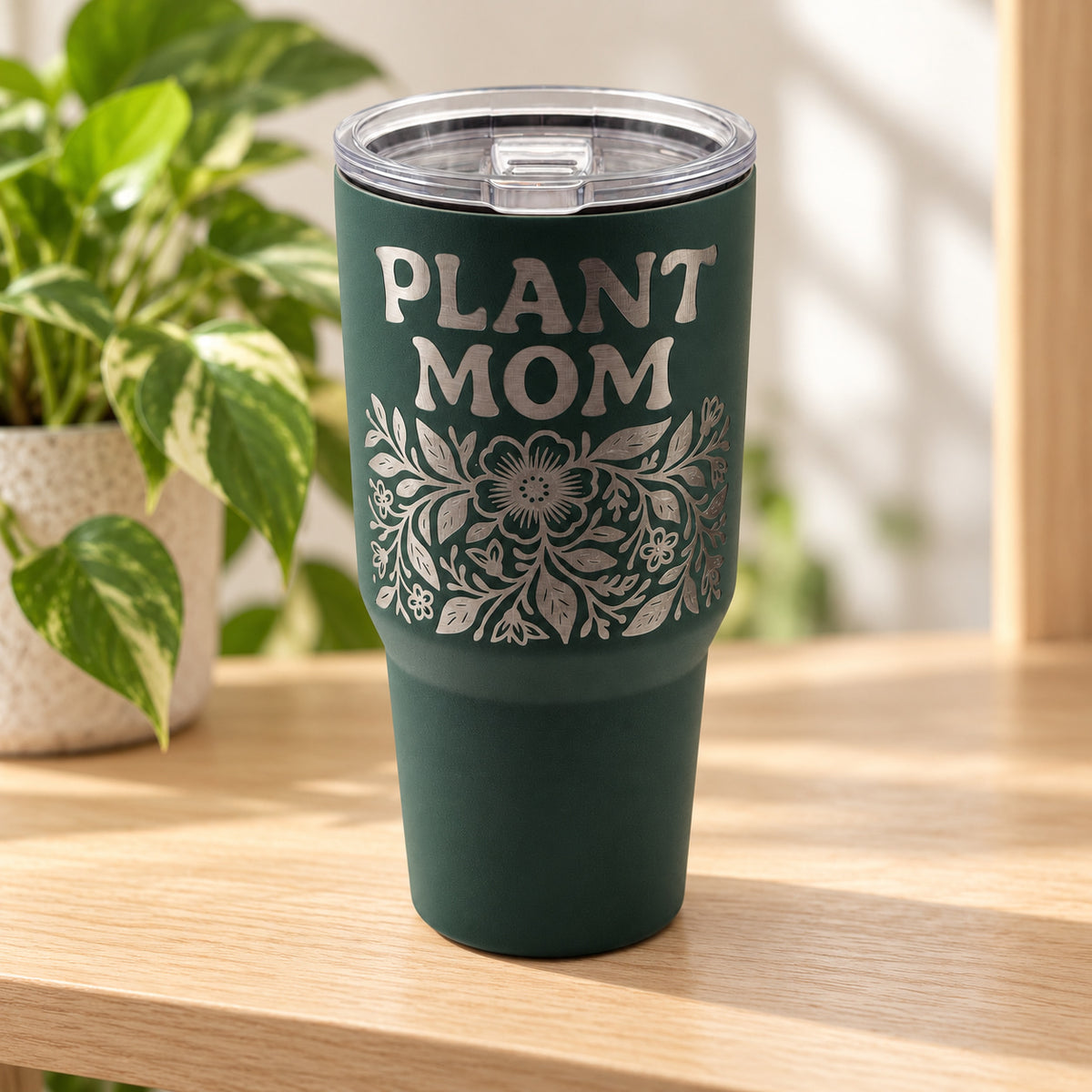 Plant Mom — plant mom green — 03 tabletop lifestyle