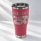 America250 HOGG 30oz Modern Curve engraved tumbler — america 250 pink — 05 premium studio