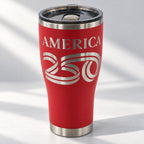 America250 HOGG 30oz Modern Curve engraved tumbler — america 250 red — 05 premium studio