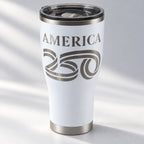 America250 HOGG 30oz Modern Curve engraved tumbler — america 250 white — 05 premium studio