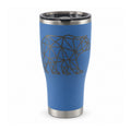 Geometric Bear HOGG 30oz Modern Curve engraved tumbler — geometric bear blue — 01 white hero
