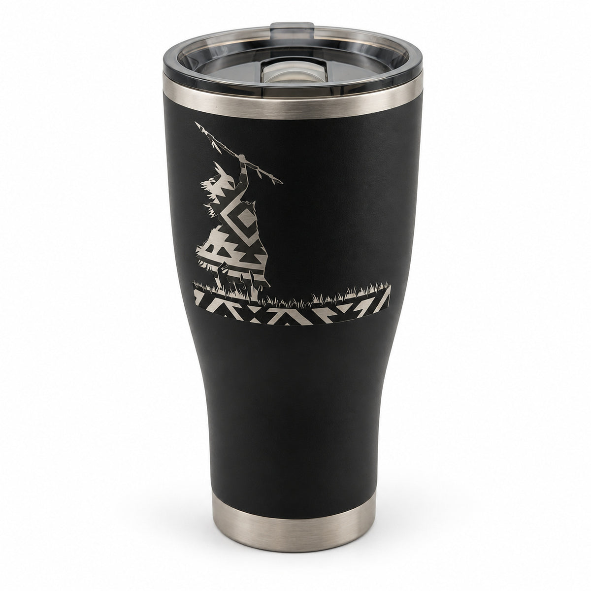 Native Rider — Southwest 30oz Tumbler in Black, front catalog view