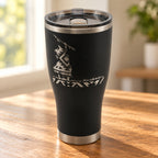 Native Rider — Southwest 30oz Tumbler in Black, tabletop view