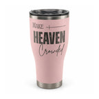 Make Heaven Crowded HOGG 30oz Modern Curve engraved tumbler — make heaven crowded blush — 01 white hero