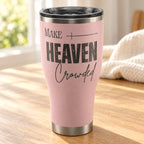 Make Heaven Crowded HOGG 30oz Modern Curve engraved tumbler — make heaven crowded blush — 04 home lifestyle