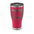 Mama Floral HOGG 30oz Modern Curve engraved tumbler — mama floral deep pink — 01 white hero