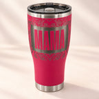 Mama Floral HOGG 30oz Modern Curve engraved tumbler — mama floral deep pink — 05 premium studio